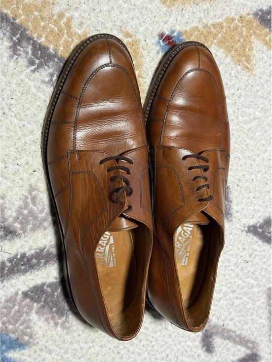 Salvatore Ferragamo Brown Leather Oxford Shoes Size Men’s Size 10 main image 5
